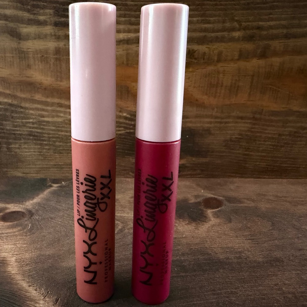 NYX Lip Lingerie XXL Matte Liquid Lipstick Set Strip'd Down & Sizzlin' 2pc NEW